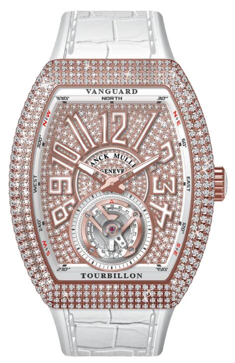 Review Franck Muller Vanguard Tourbillon Replica Watch V 41 T D CD (BC) (5N) (DIAM BC 5N)